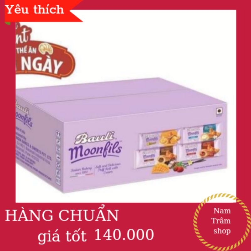 Bánh mì sừng bò bauli moonfils dài ngày 47g