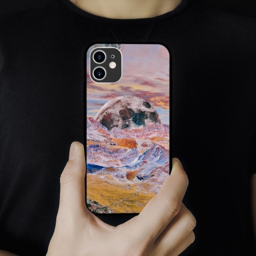 Ốp Lưng iPhone hình mountain collage art dada dadaism cạnh vuông  cho các dòng SAMSUNG PAP20210762