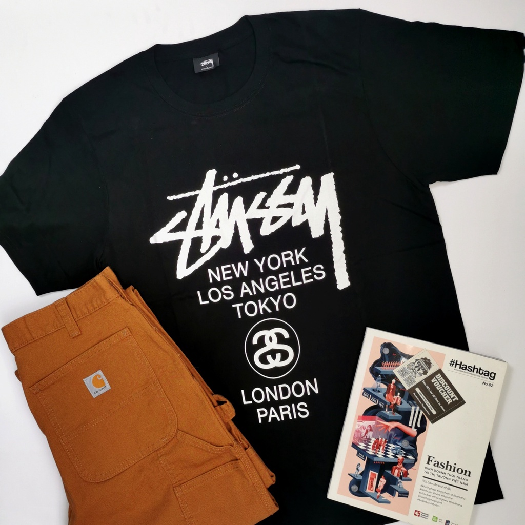 Áo thun STUSSY - Nam Nữ ¦ Streetwear-Unisex-Oversize -Bigsize ¦ 100%cotton thoáng mát khôn dão