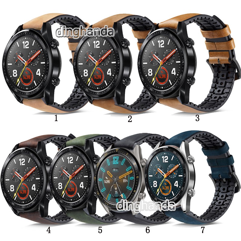 Dây đeo bằng da thật cho đồng hồ thông minh Huawei Watch GT 2 GT2e GT2 Pro GT3 Honor Magic Dream