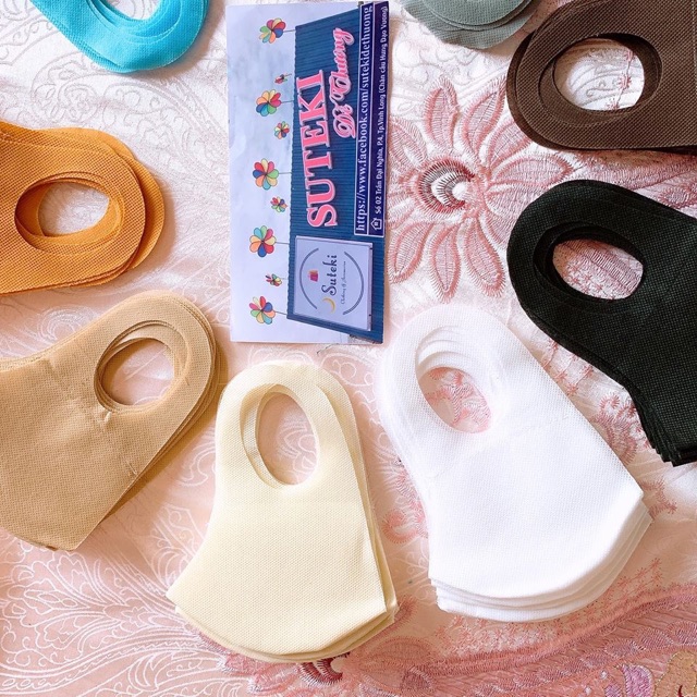 🌙Suteki: Combo 10 Khẩu trang 3D 2 lớp kháng nước, không co dãn, kiểu dáng thời trang | BigBuy360 - bigbuy360.vn