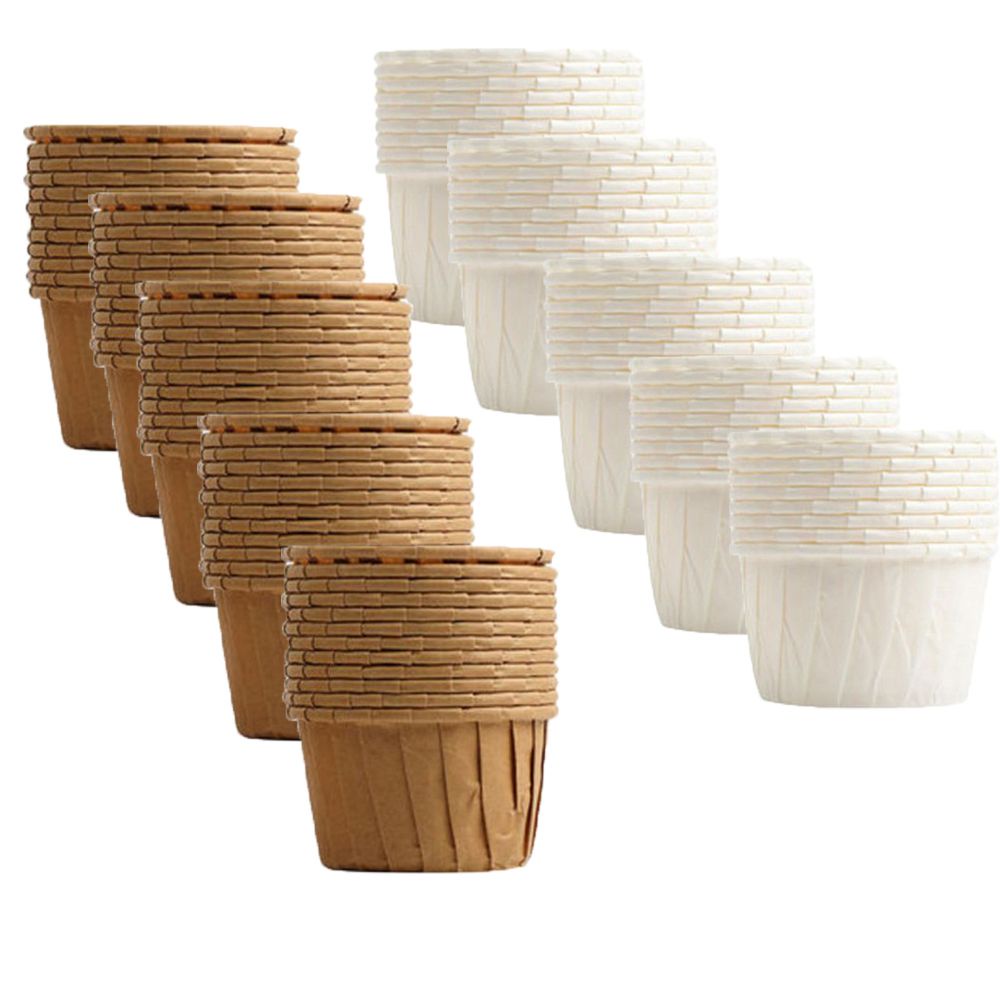 KUNHEV Set 100 đế giấy làm bánh cupcake muffin tiện lợi