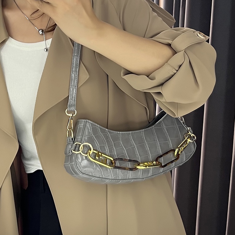 Túi Đeo Vai Họa Tiết Vân Đá Phong Cách retro Cho Nữ