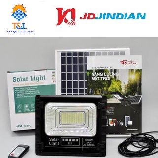 [JD-8300L] Đèn Năng Lượng Mặt Trời JinDian JD8300L Công Suất 300W - Khung Nhôm, Chip Led "SMD"