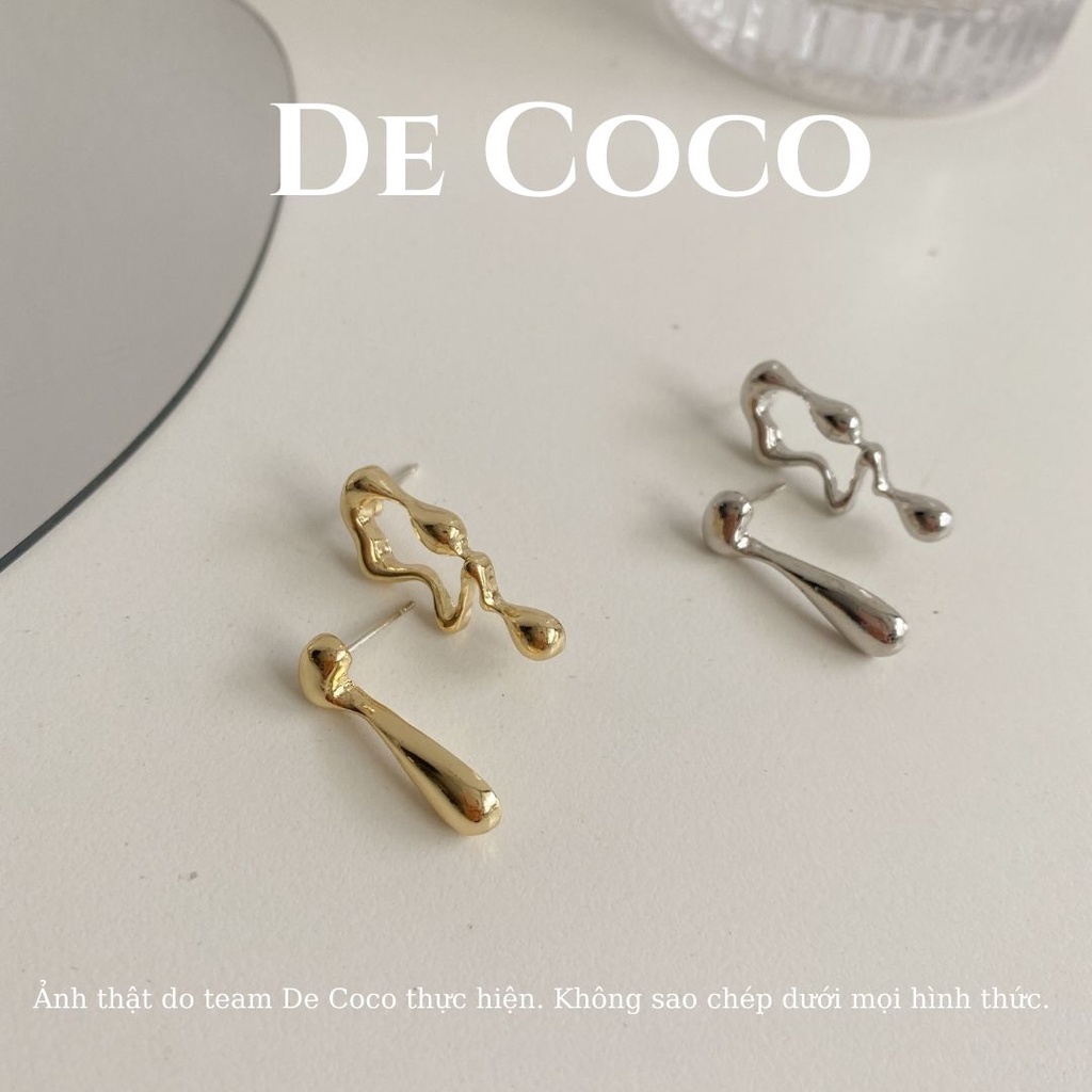 Khuyên tai bông tai hình trừu tượng De Coco