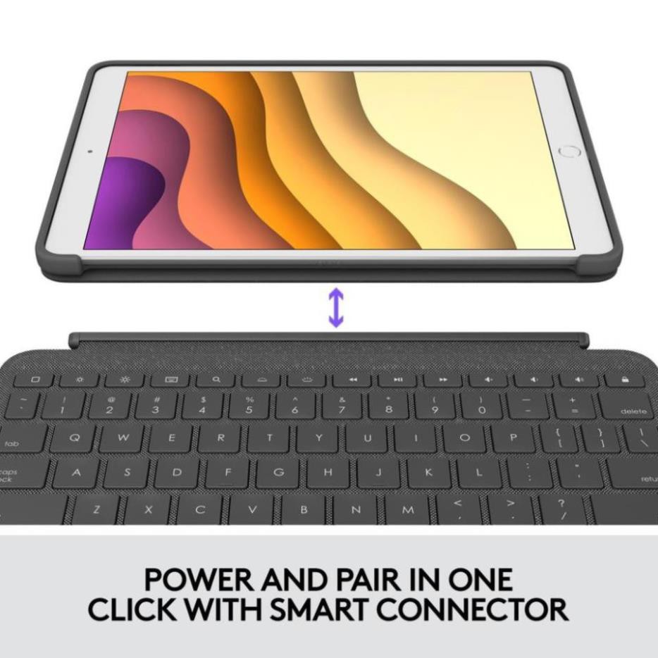 Bao da kèm bàn phím Logitech Combo Touch cho iPad Air Gen 3 và iPad Pro 10.5 inch - Bảo hành 12 tháng