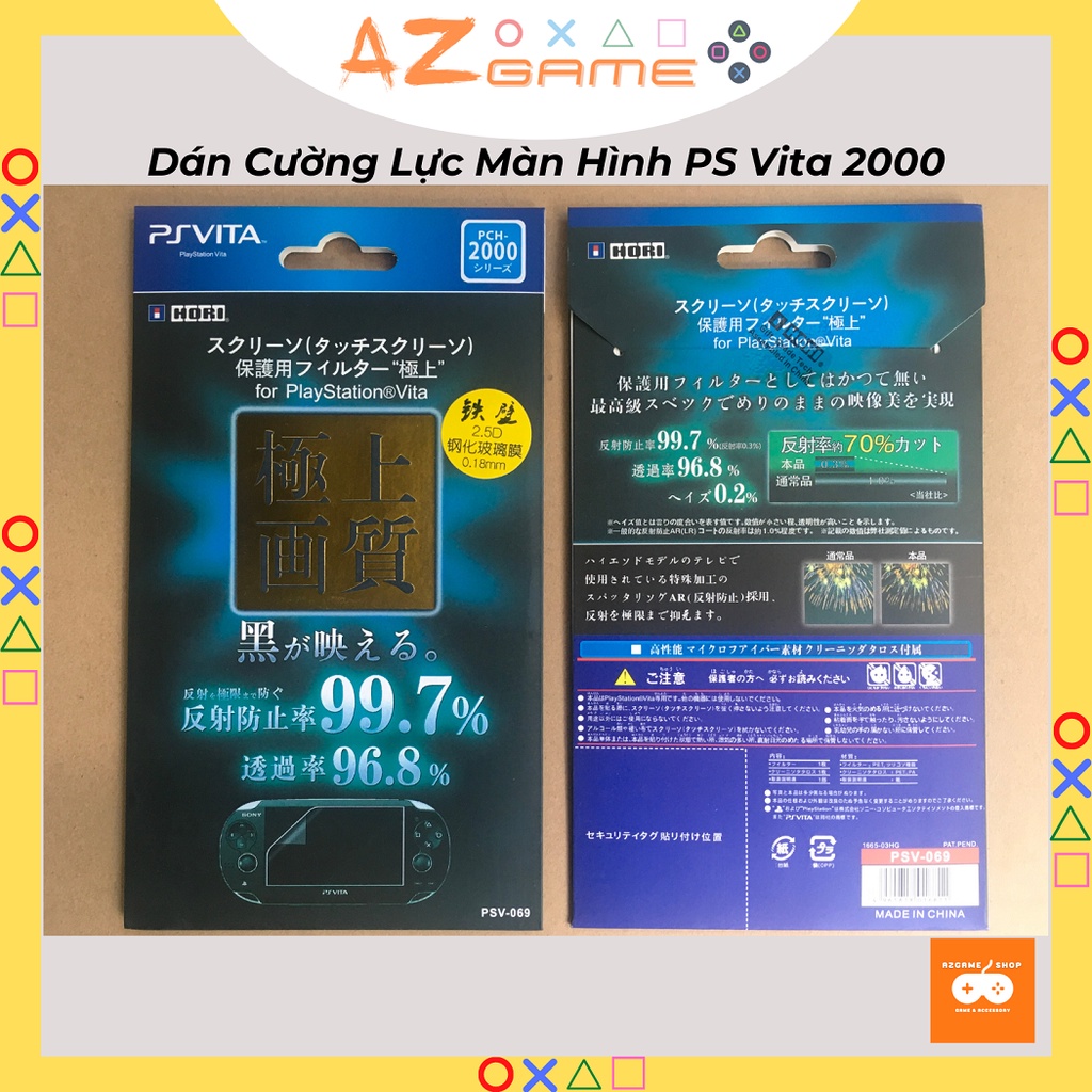 Miếng Dán Cường Lực Màn Hình Ps Vita 2000 PSV PSVita cao cấp Hori