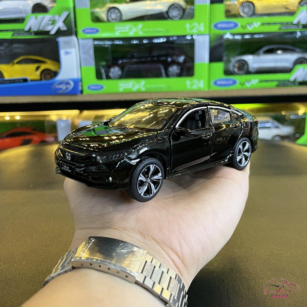 Mô hình xe ô tô Honda Civic 2019 tỉ lệ 1:32 màu đen