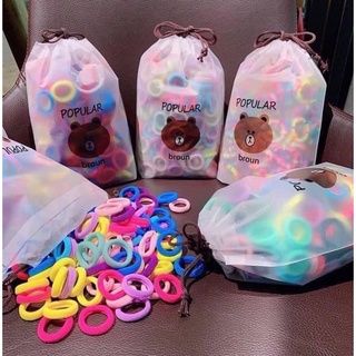 Set 100 day chun buộc tóc nhiều màu 2022