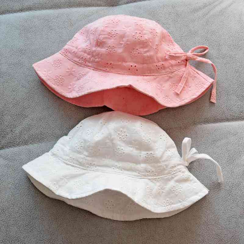 Mũ Cotton Mềm Đính Nơ Hoa Thời Trang Xuân Hè Cho Bé Gái