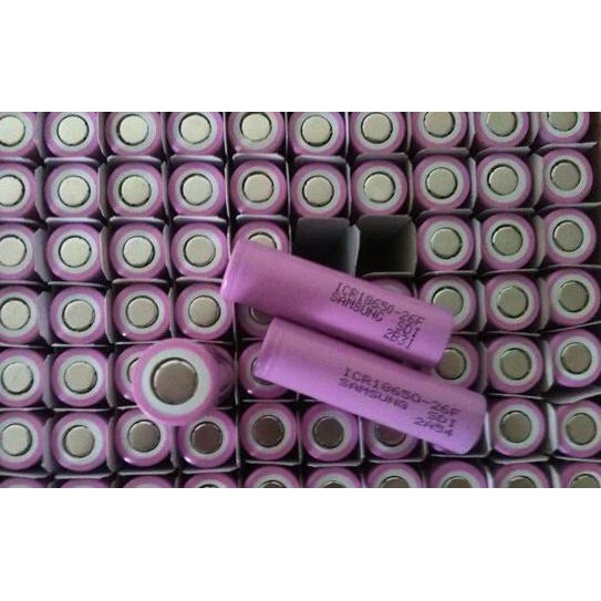 Cell 18650 SAMSUNG 26F dung lượng thực 2600mah (Mới 100%)