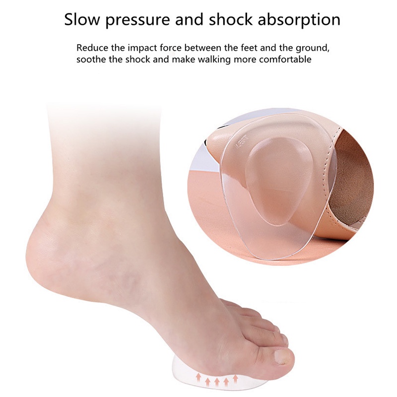 1 Cặp Miếng Silicone Lót Giày Cao Gót Chống Trơn Trượt