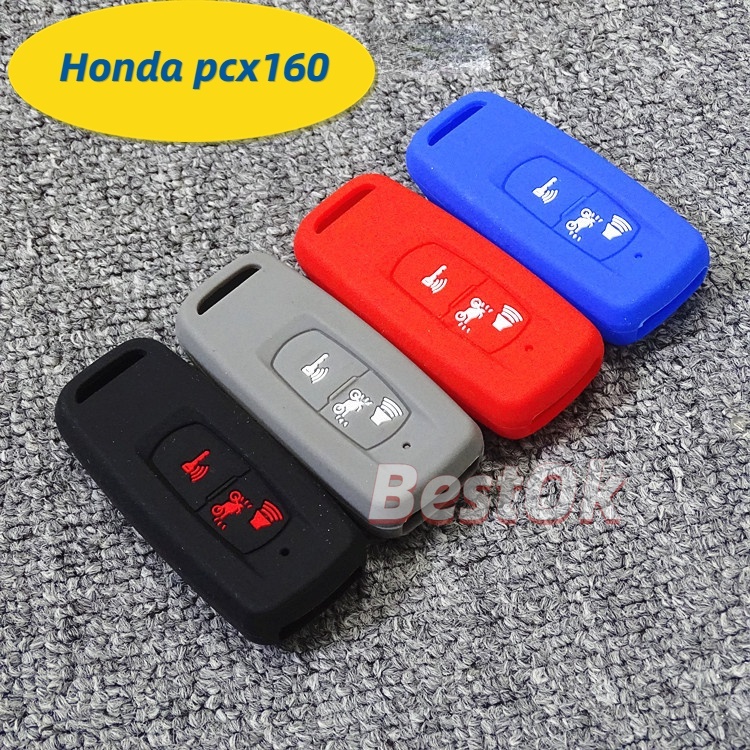 Bọc (bao) Silicol Smartkey bảo vệ Remote Honda Vision 2021 - Vision 2022, PCX 160- 2021 (Logo HONDA) - Bọc silicon