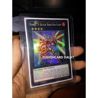 Thẻ bài Yugioh chính hãng WSUP-EN014 Number 79: Battlin’ Boxer Nova Kaiser – Super Rare