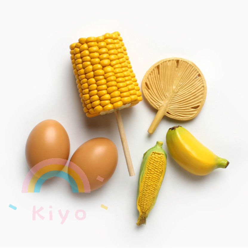 Simulation 3D Resin Corn Egg Fridge Magnet Cute Refrigerator Stickers