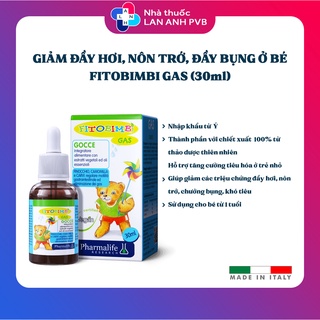 FITOBIMBI GAS - Giảm nôn trớ, giảm đầy bụng, khó tiêu, giảm rối loạn tiêu hóa ở bé.