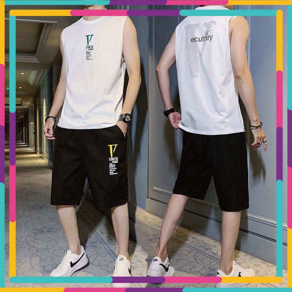 Nguyên sét đồ thun ⚡️ SALE GIÁ RẺ ⚡️ BỘ ĐỒ NAM TẬP GYM MẪU BA LỖ SÁT NÁCH MẶC NHÀ ĐI CHƠI THOẢI MÁI CHẤT LIỆU MÁT MỊN