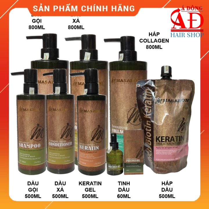 BỘ DẦU GỘI XẢ HẤP DƯỠNG MASARONI BIOTIN COLLAGEN NATURE CHÍNH HÃNG