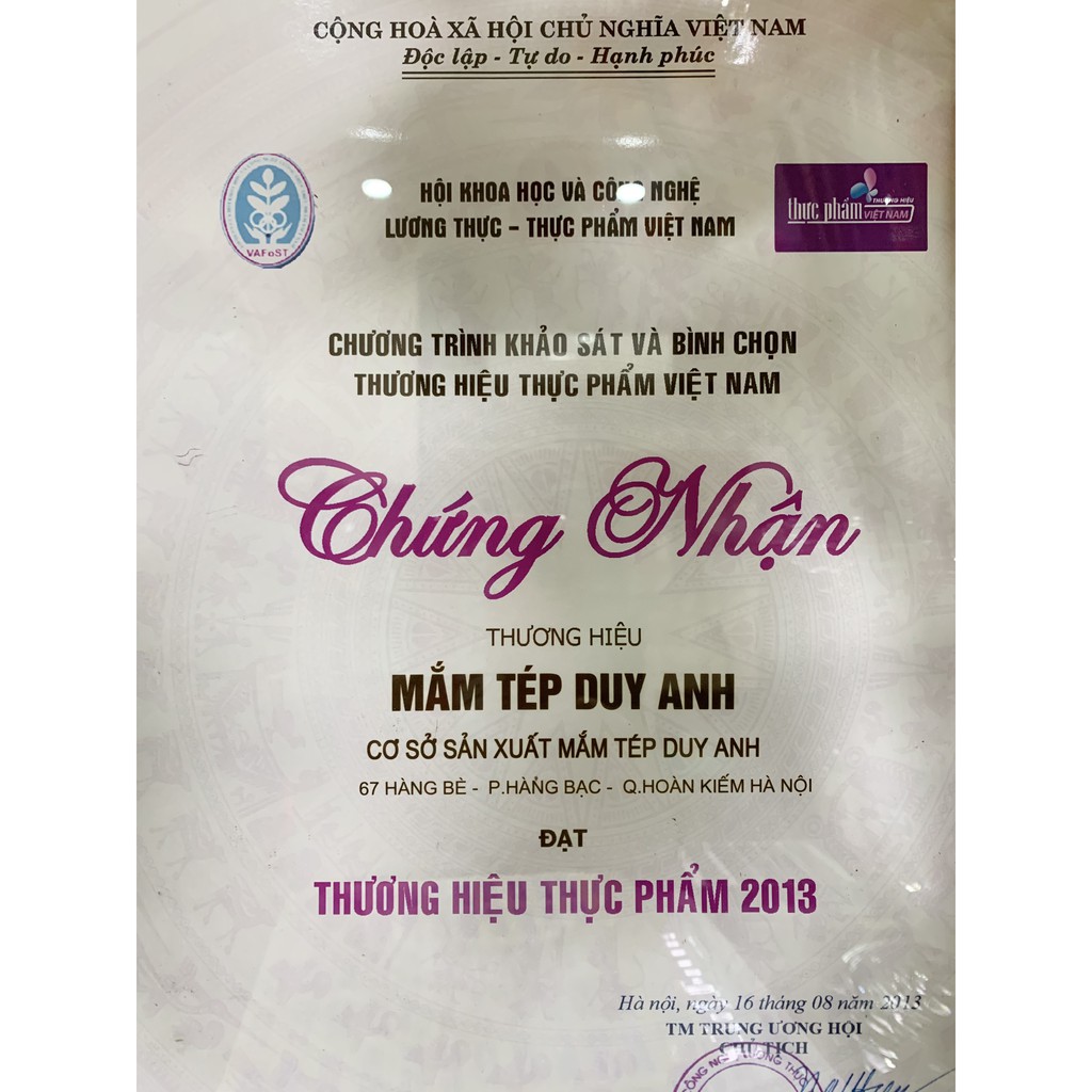 500gram - Mắm tép chưng thịt Duy Anh đầu tiên chính gốc 67 Hàng Bè