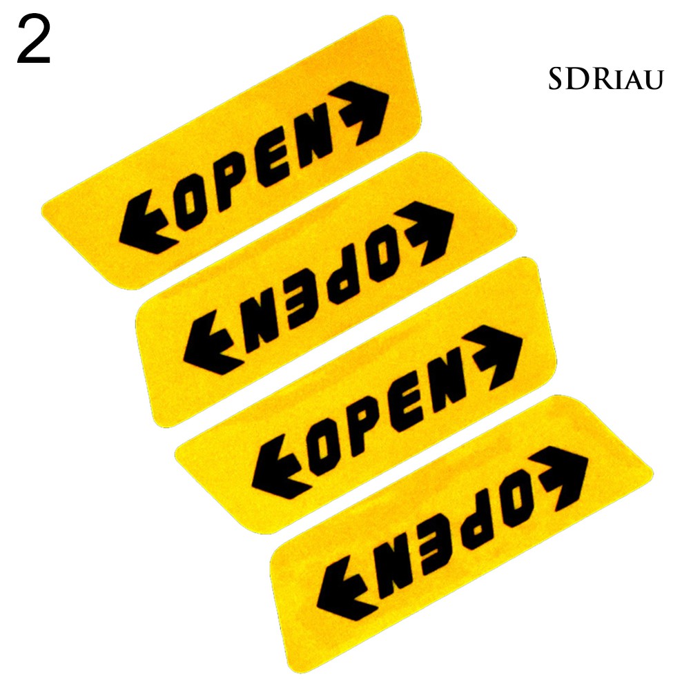 Bộ 4 Miếng Dán Cảnh Báo Cửa Xe Ô Tô