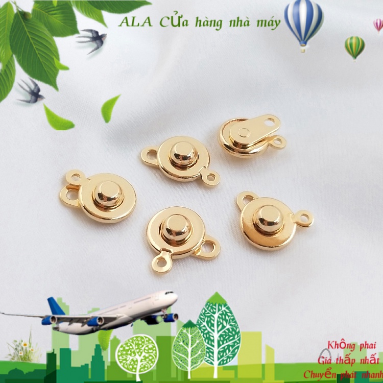 💖Đồ trang sức DIY💖Màu Sắc Nút Áo Mạ Vàng 14k Dùng Làm Trang Sức Thủ Công Diy