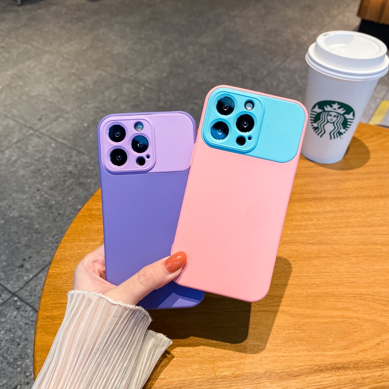 Ốp Điện Thoại Silicone TPU Mềm Màu Trơn Chống Sốc Cho Iphone 14 Pro Max