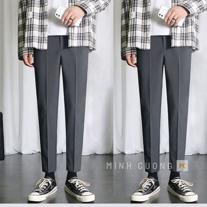 Quần baggy nam ống rộng cao cấp nhiều màu (đen, xám, ghi sáng và xanh than) thời trang nam phong cách Hàn Quốc | BigBuy360 - bigbuy360.vn