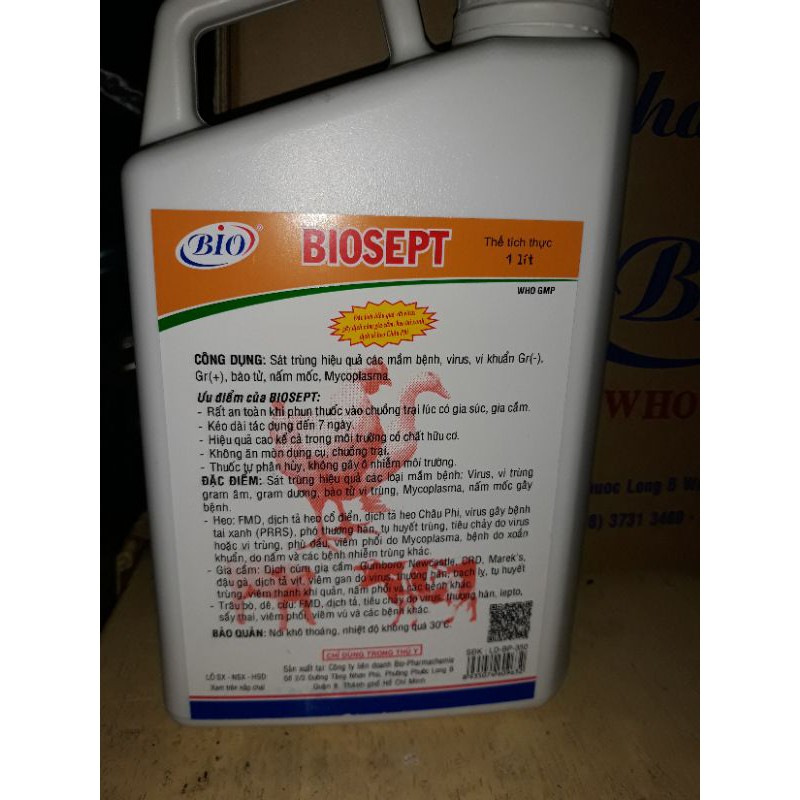 thuốc sát trùng chuồng trại biosept