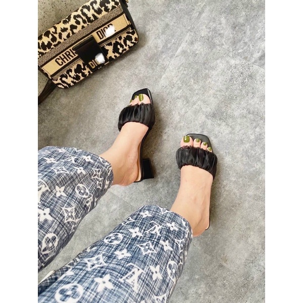 Dép nữ ,guốc nhún đế vuông 5cm