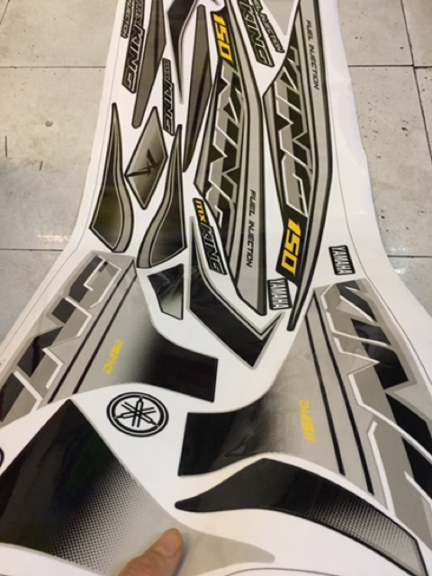 Tem rời Exciter 150 Mx Bạc Đen -1