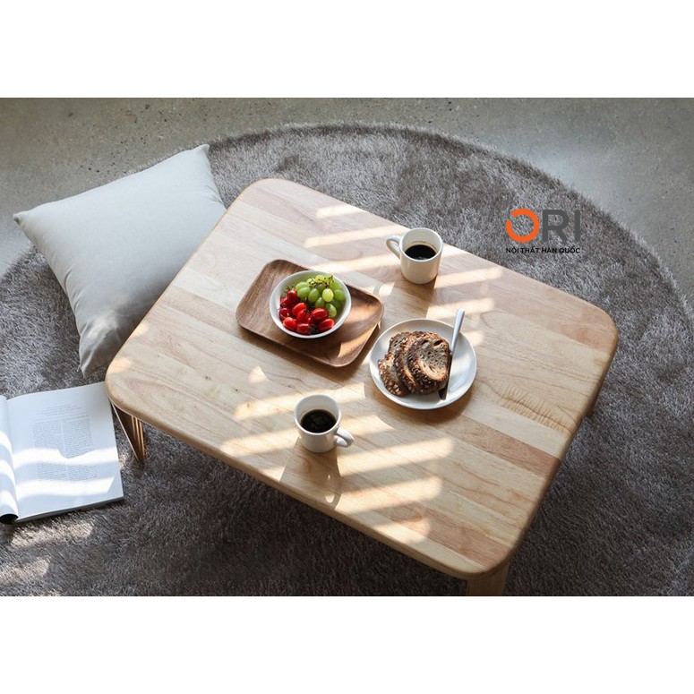Bàn Trà/ Bàn Sofa Hình Vuông Chân Gấp Gọn Kiểu Hàn Quốc - C TABLE SIZE M - ORI NỘI THẤT HÀN QUỐC