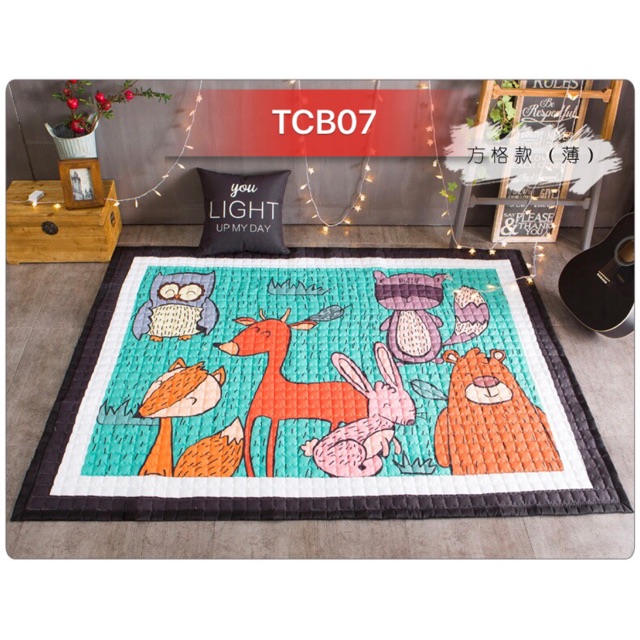 THẢM TRẢI SÀN COTTON SIÊU KUTE CHO BÉ 145x195CM (TCB07)