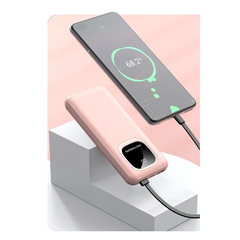 Sạc Dự Phòng Sạc Nhanh Dung Lượng 10000mah Nhỏ Gọn Sạc Nhanh Tiện Dụng Có Thể Tháo Rời