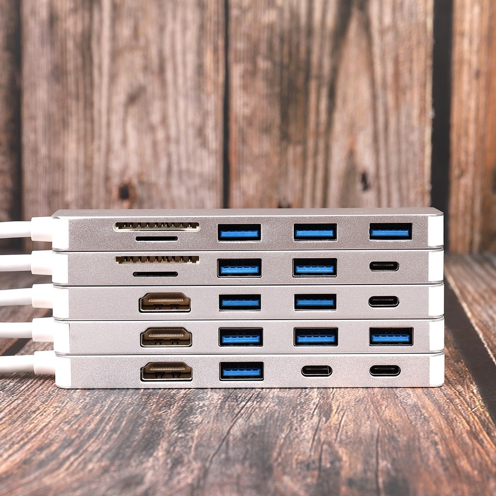 Hub Chuyển Đổi Batianda Cho máy tính táo Pro 2017/2018/2019/2020 5 Trong 1 Usb 3.1 Type C Sang 4K HDMI Ethernet Rj45 Lan