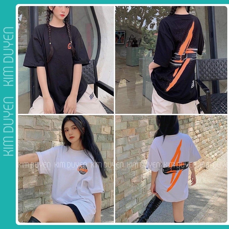 Áo Thun S.WE Tia Chớp - Áo thun tay lỡ form rộng Unisex 38-65kg Nam Nữ [VIDEO+ẢNH THẬT]