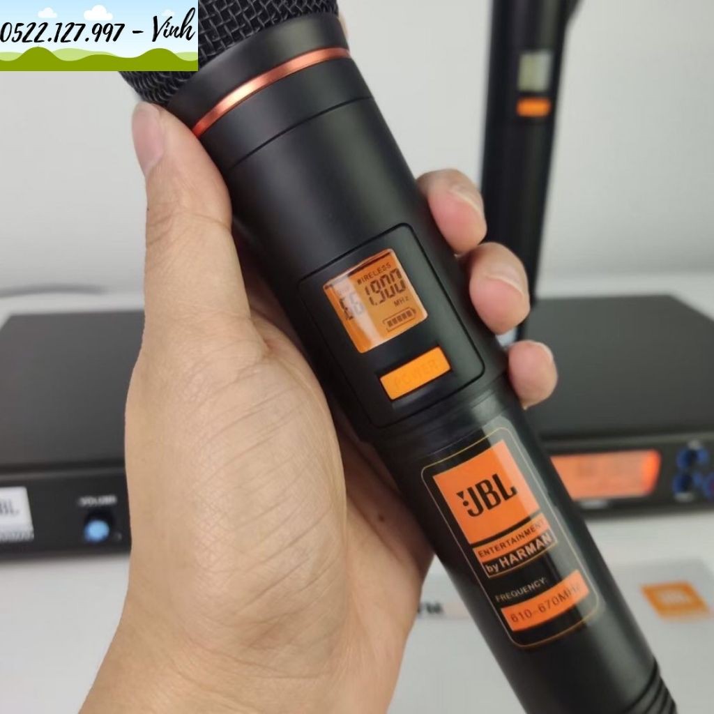 Micro không dây JBL VM500 , tự ngắt, cảm ứng nhiệt  - Gia Khang Shop