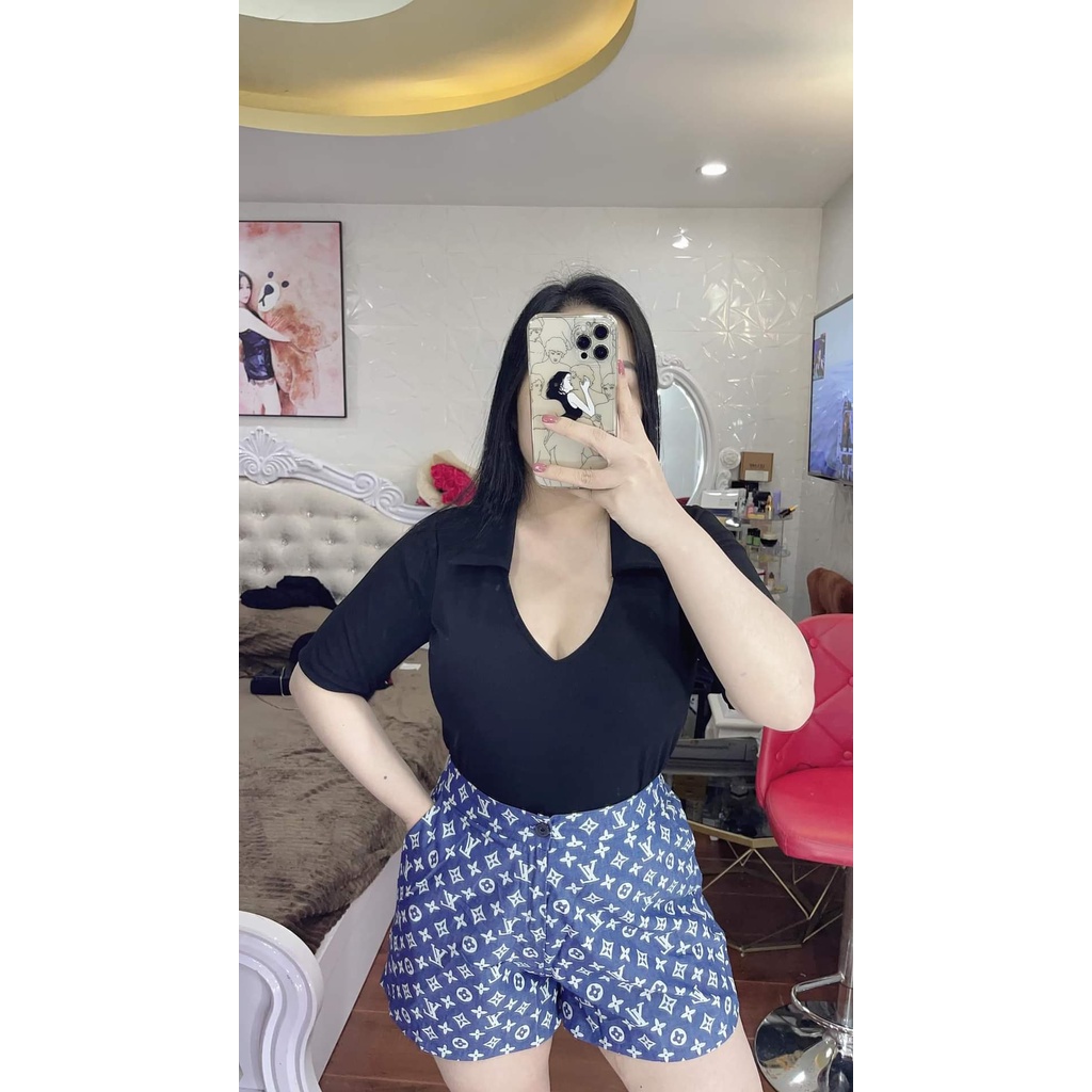 ẢNH THẬT Quần sooc/Quần đùi nữ họa tiết BIGSIZE 60-85kg