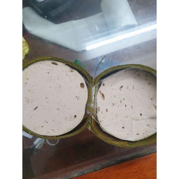 Chả lụa gân ít  dây vàng nhà làm 500g