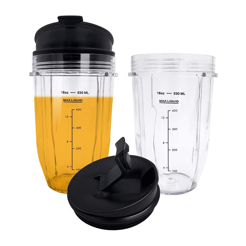 Bộ 2 Cốc Đánh Trứng 18Oz Thay Thế Cho Ninja Auto IQ BL480 BL642 BL450 BL682 BL480 BL490 BL640 BL680