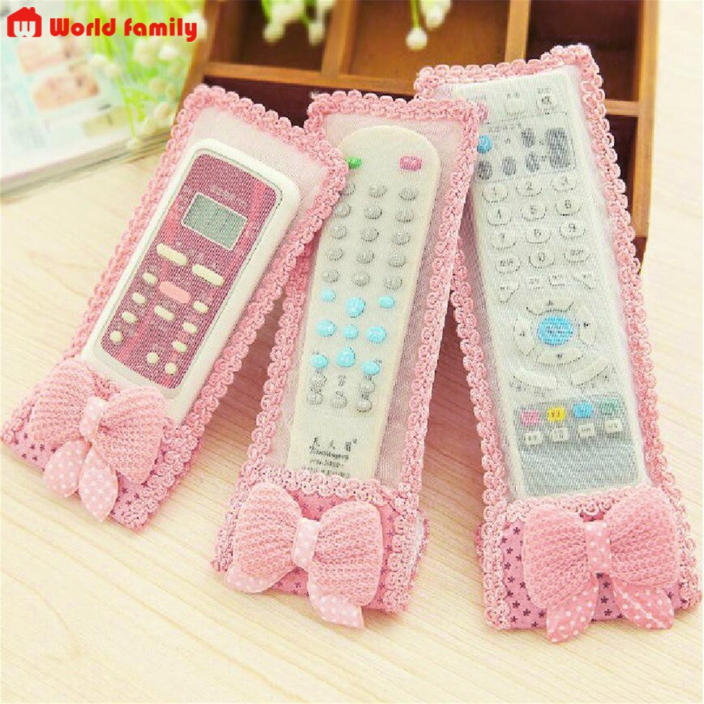 Túi bọc điều khiển từ xa phối ren thiết kế xinh xắn tiện dụng cho TV
