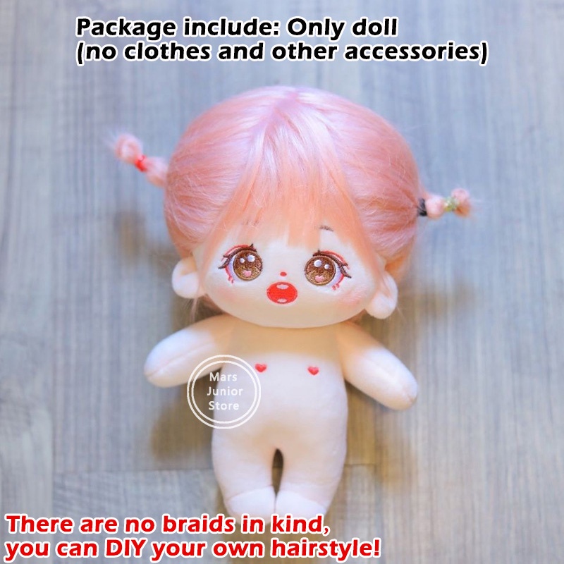 Búp Bê Nhồi Bông 20Cm Hình Jennie Lisa Rose Jisoo TWICE Aespa Pink Hair Dễ Thương