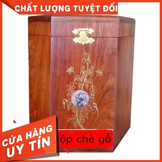 Hộp đựng gói trà bằng gỗ hương cao cao cấp sang trọng