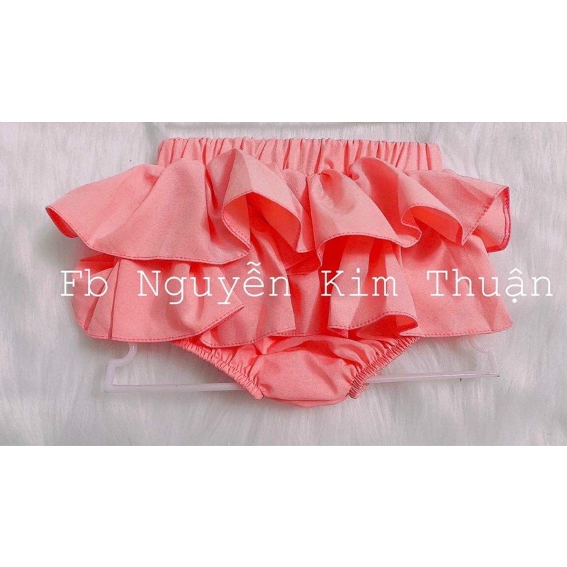 Quần chip váy bèo 2 tầng xinh xắn cho bé gái 💕