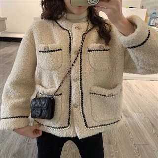 Áo khoác dạ lông QC
