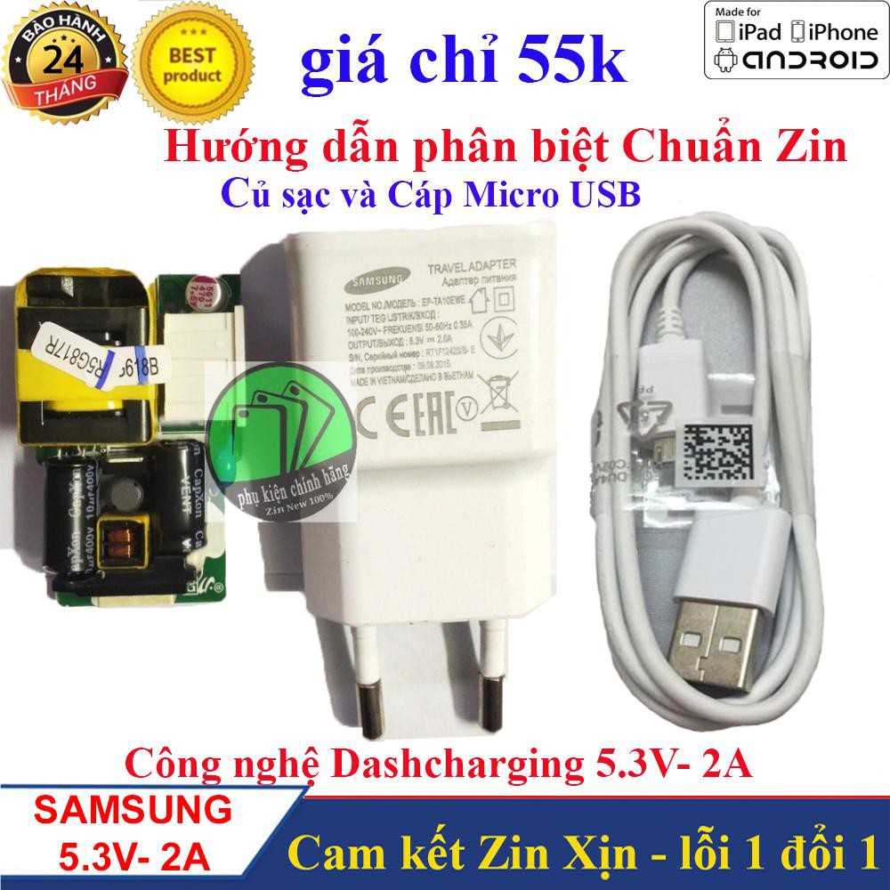 Bộ Sạc Samsung 5.3V-2A chính hãng_Hàng Samsung Việt Nam