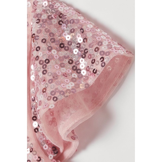Váy Party Bé Gái Thêu Sequin Hồng HaM(cắt tag)