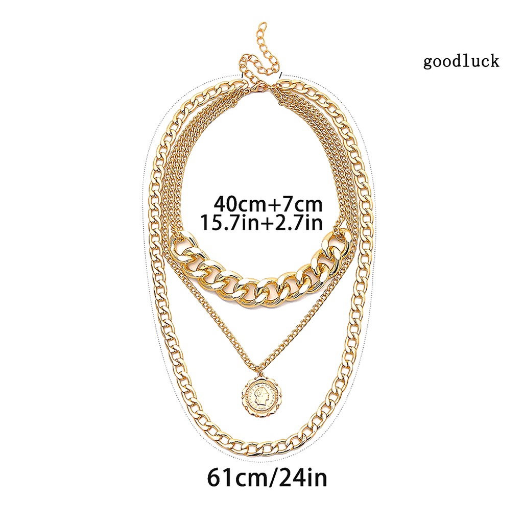 Vòng cổ Nữ Nhiều Lớp Phong Cách Hip Hop