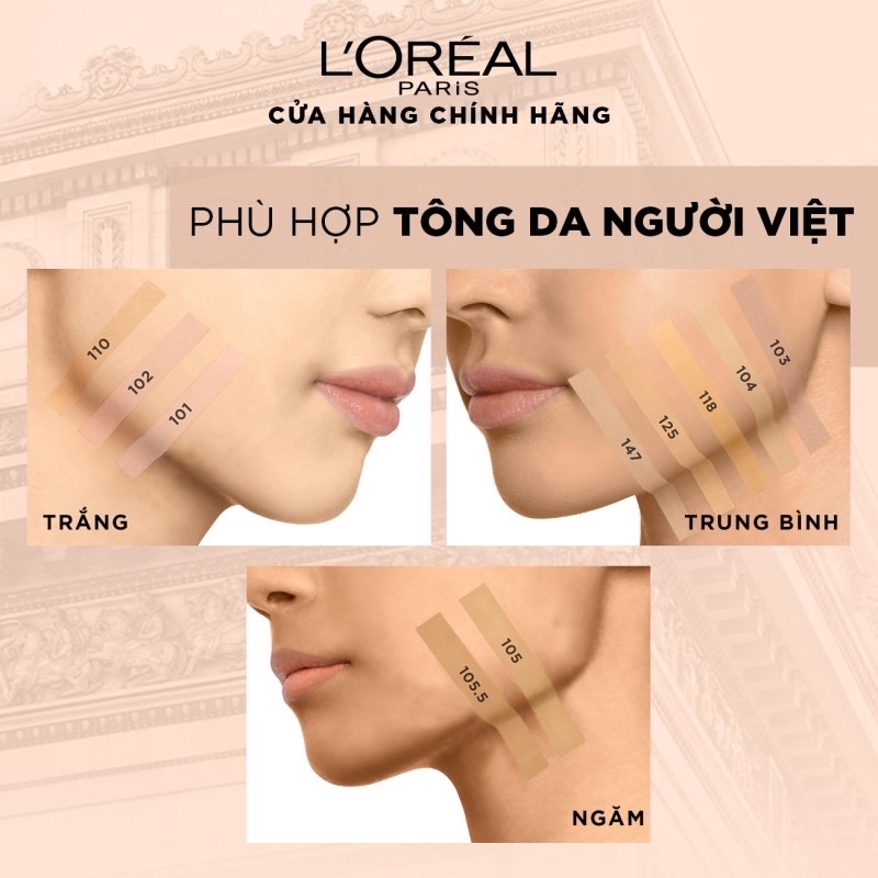 Kem nền 24h Kiềm dâu lâu trôi L'Oreal Paris Infallible 24h Matte Cover 5ml