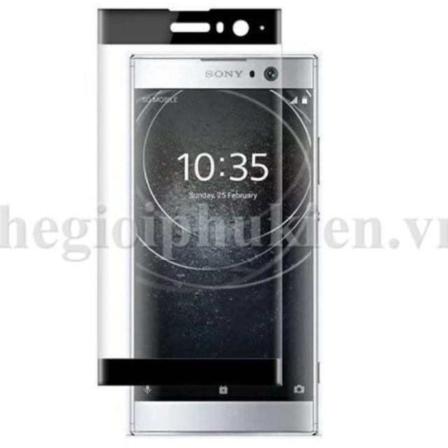 Kính cường lực 4D Full màn Sony Xperia XA2 - Full viền màu cao cấp