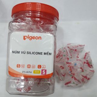 Núm silicon pigone cổ hẹp S,M,L